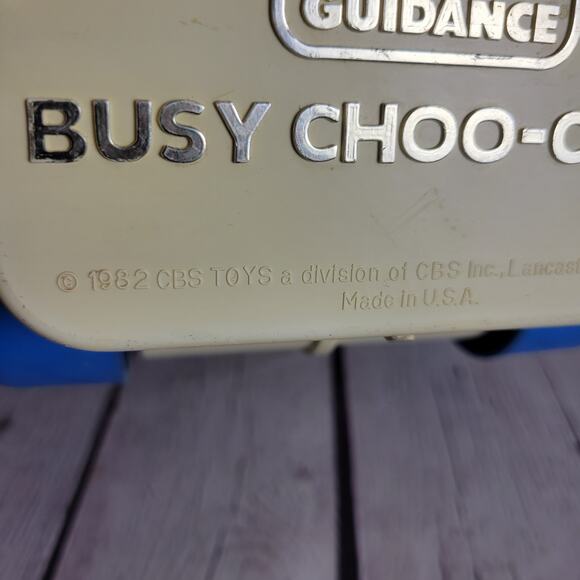 Child Guidance Busy Choo-Choo Train Vintage 1982 Toddler Push Toy Sensory - Picture 5 of 7